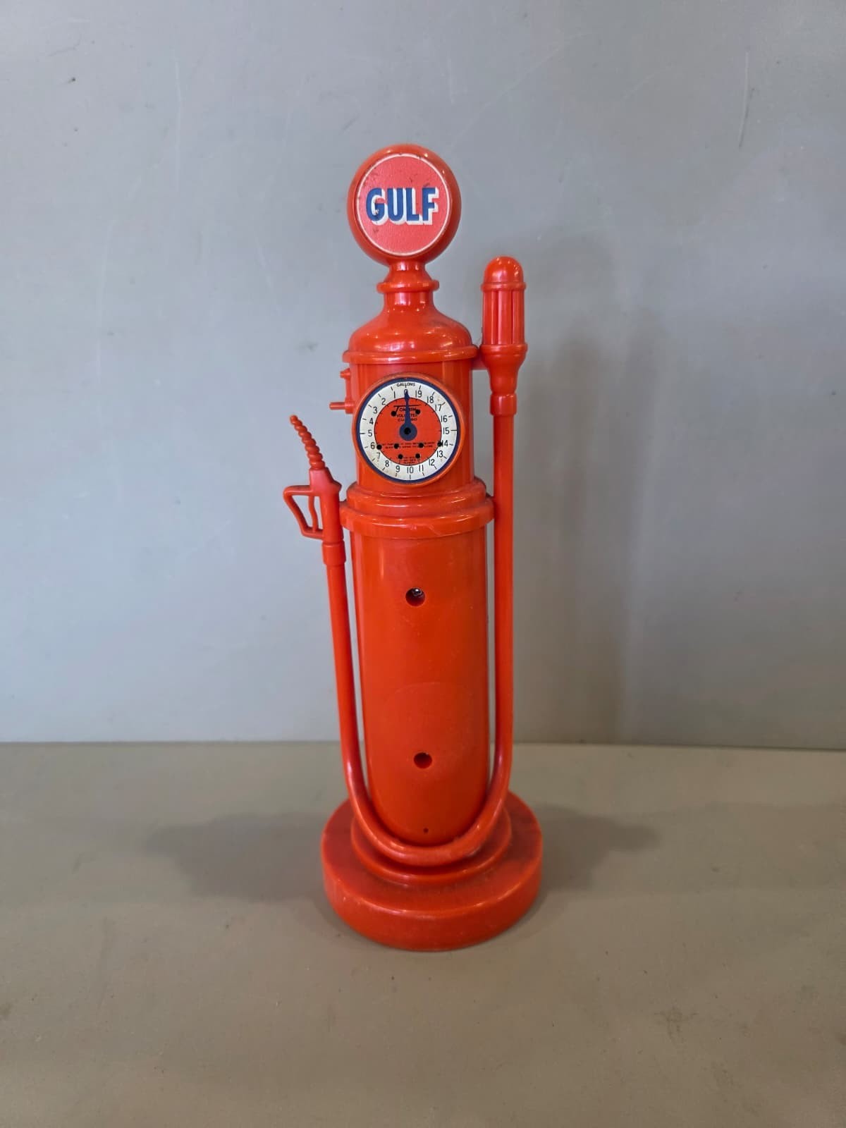 T160 – Orange Gulf Oil Gas Pump Telephone – Vintage Gasoline Collectible