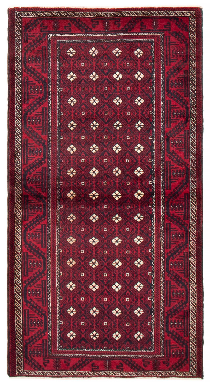 Traditional Vintage Hand-Knotted Area Rug 3’7″ x 6’8″ Oriental Wool Carpet