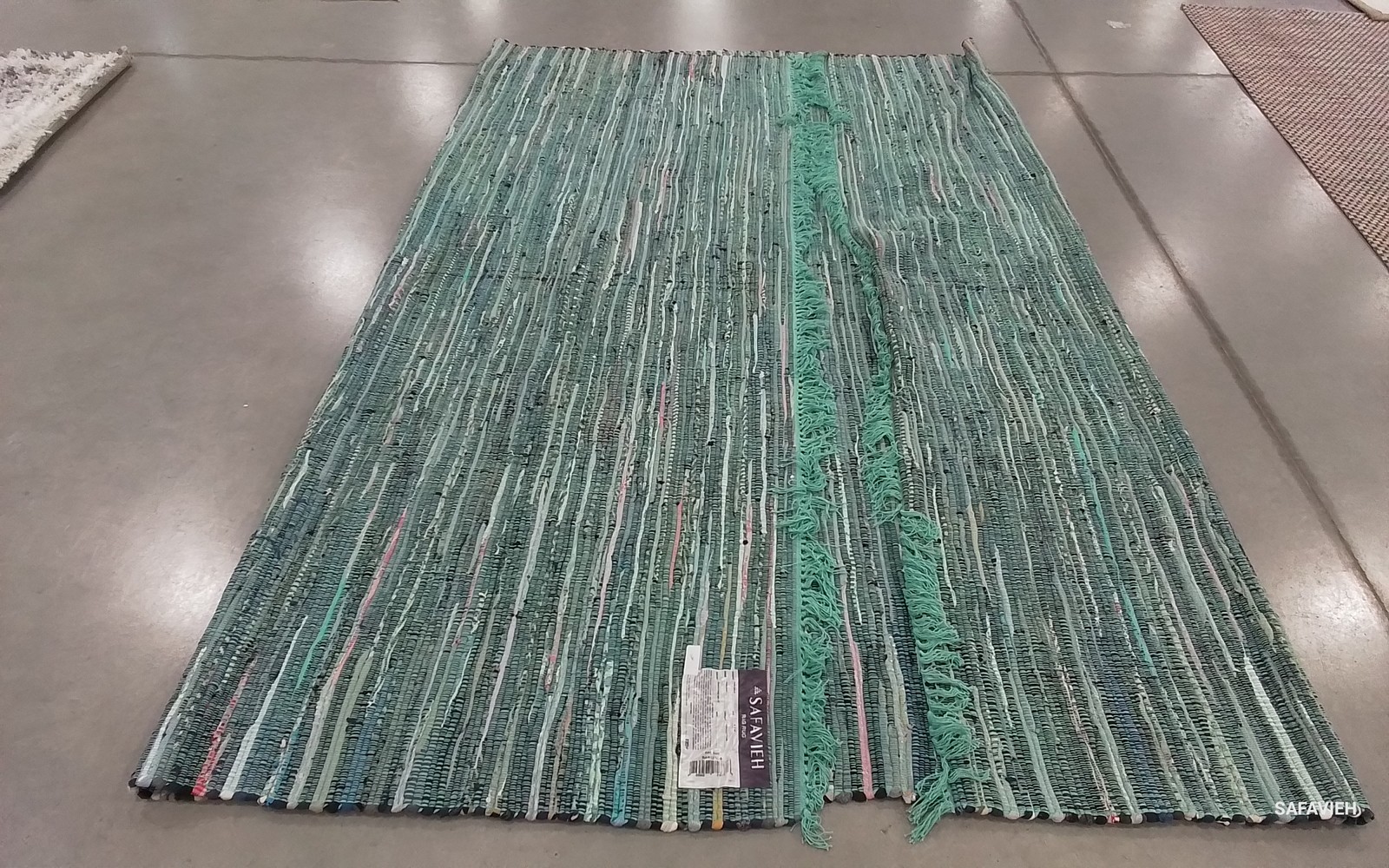 TURQUOISE / MULTI 8′-0″ x 10′-0″ Flaw in Rug, Reduced Price 1172791338 RAR127C-8