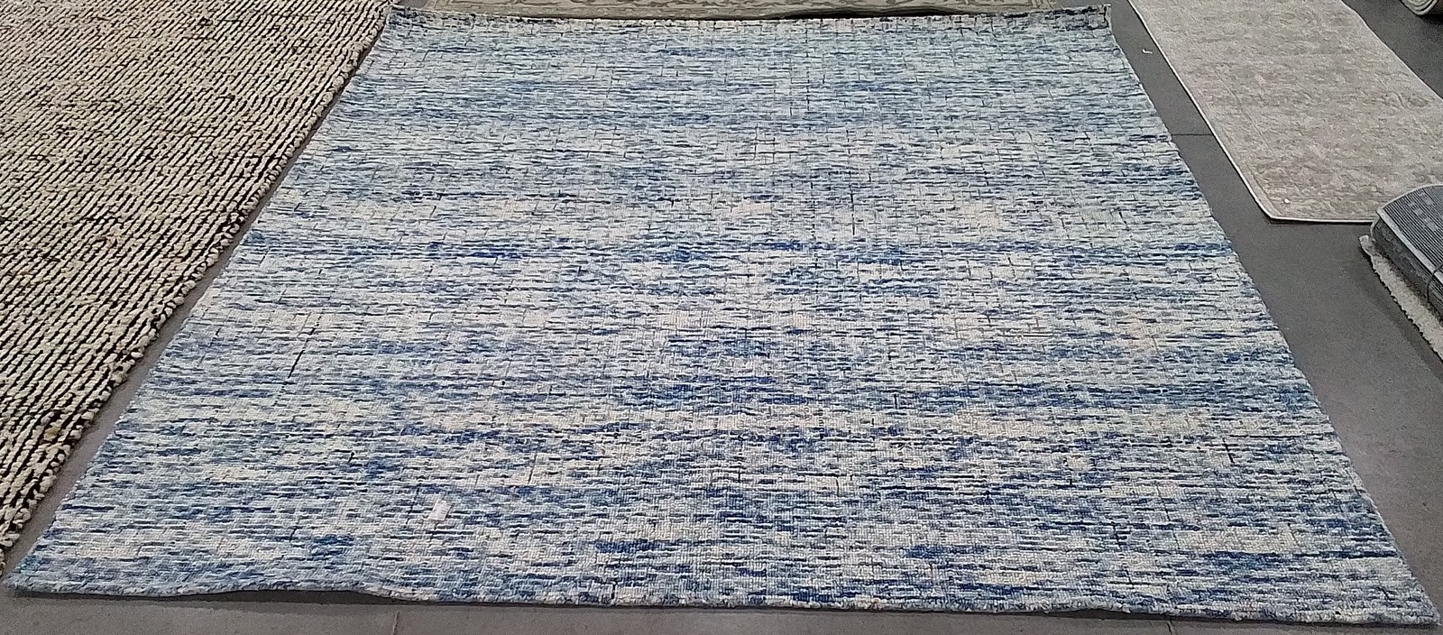 DBLUE / RUST 8′-0″ x 8′-0″ Back Stain Rug, Reduced Price 1172789603 ABT468C-8SQ