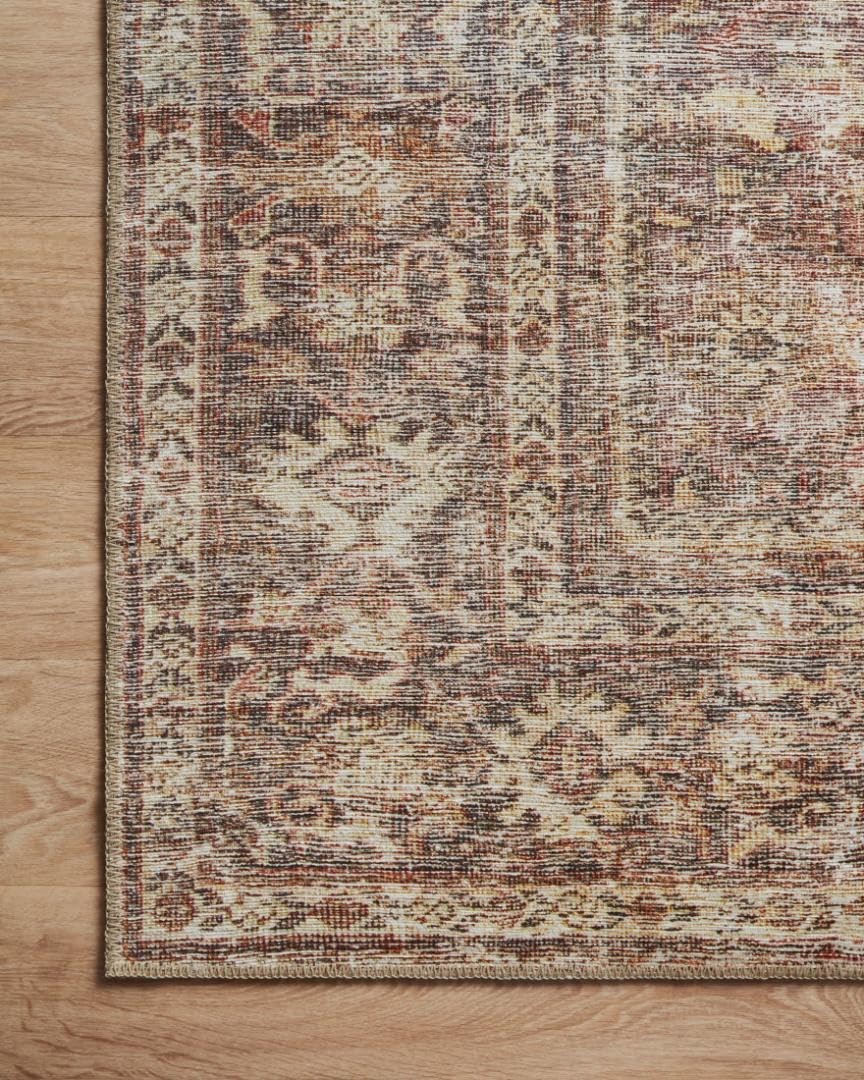 Loloi Amber Lewis Georgie Collection GER-06 Bordeaux/Antique 3’9″x5’6″ Rug