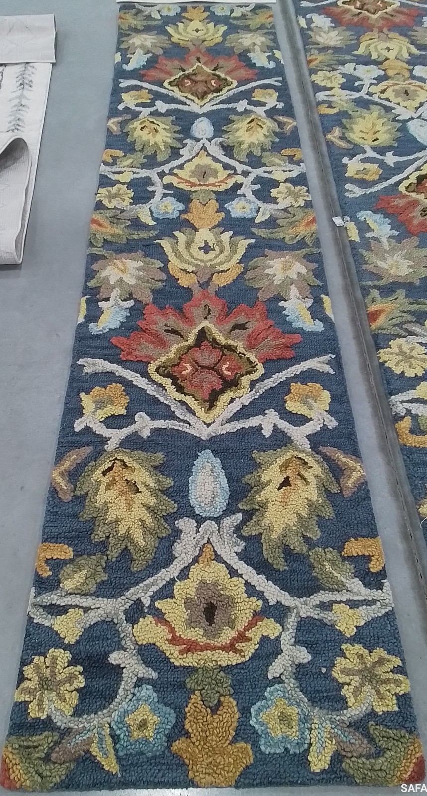 NAVY / MULTI 2′-3″ x 10′-0″ Flaw in Rug, Reduced Price 1172809002 BLM402A-210