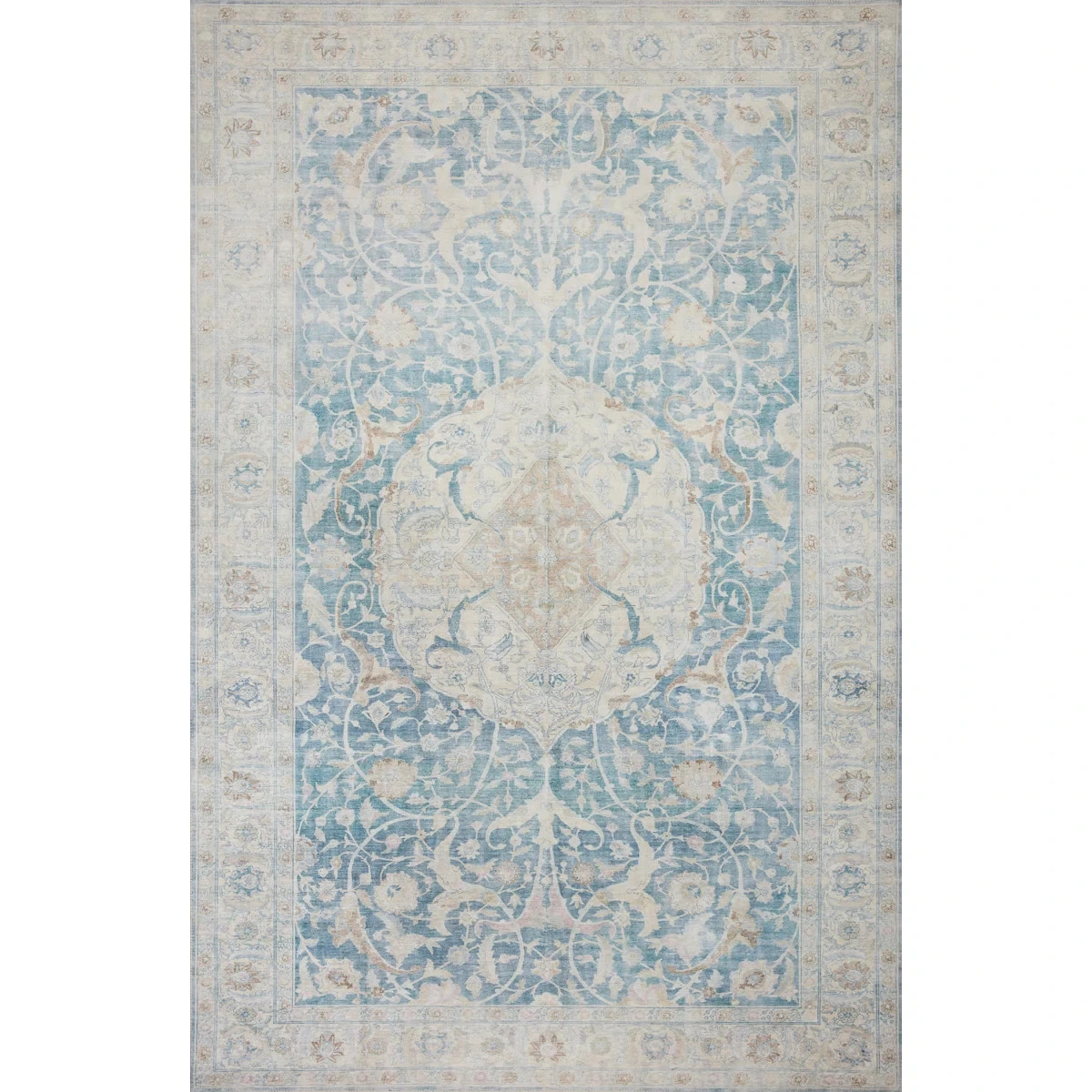 Jules Oriental Indoor Area Rug 60” W X 90” L (5 ft x 7 ft 6 in)