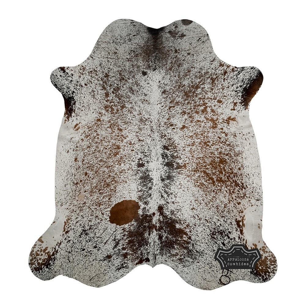 Real Cowhide Rug in Multicolor Speckled | Large 6′ x 7′