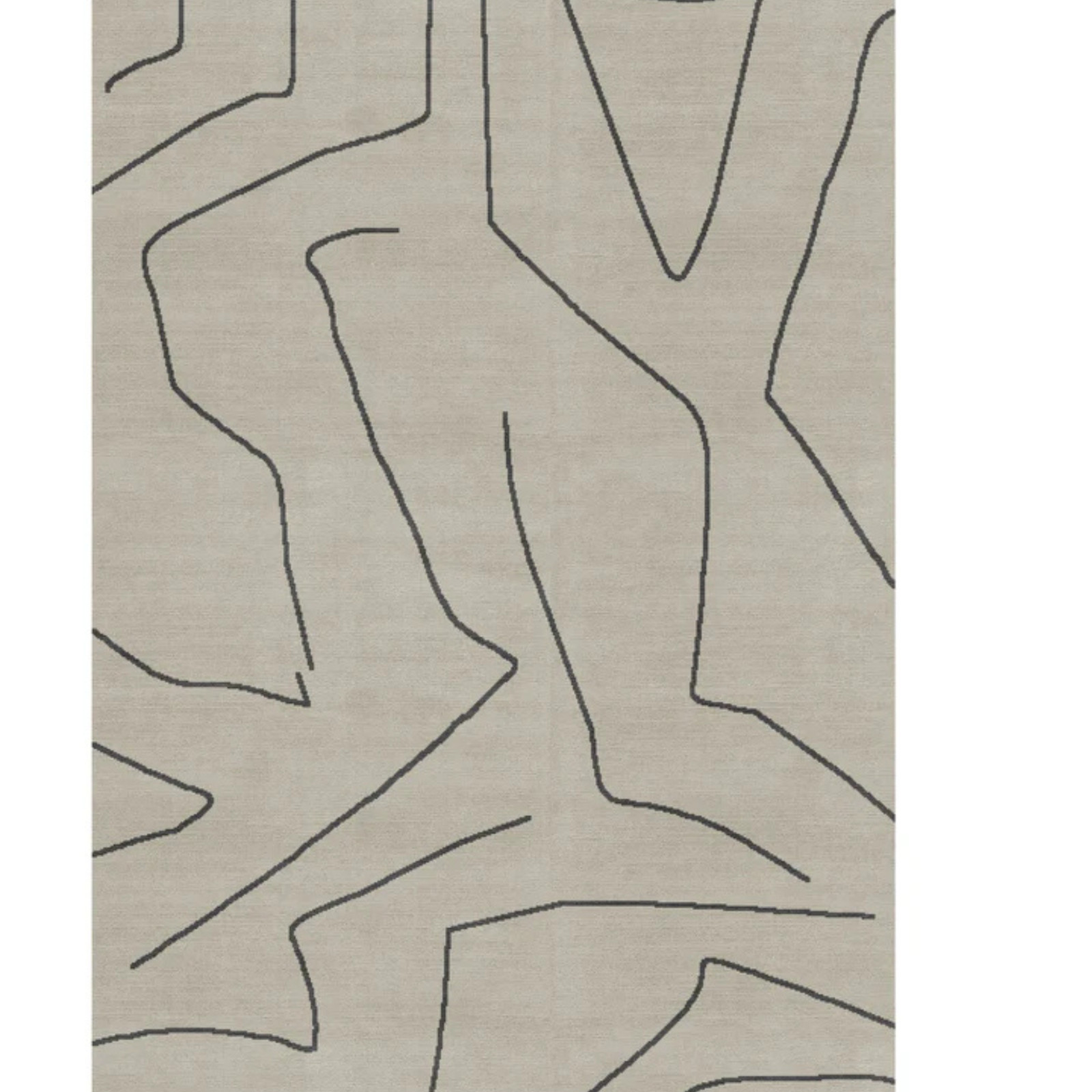 Luxury Hand Tufted Wool Rug Custom Modern Beige Geometric Area Rug 13X15,15X20