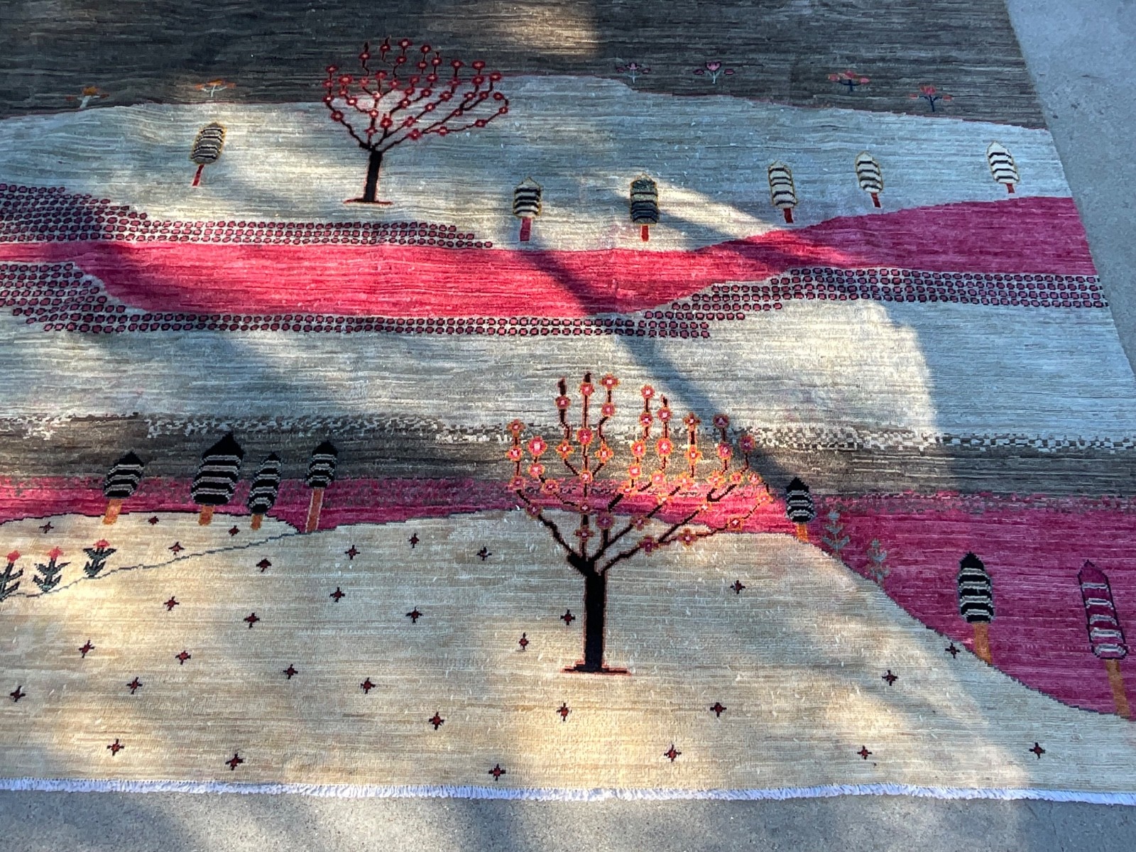 8’2 x 9’10 ft Gabbeh Oriental Afghan Hand Knotted Wool Tribal Area Rug