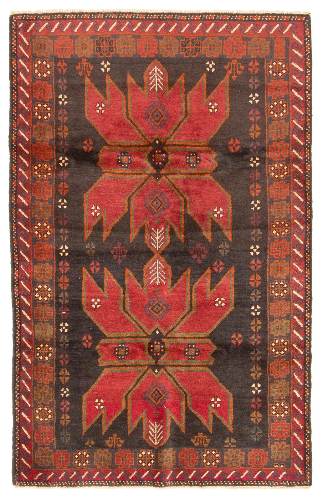 Traditional Vintage Hand-Knotted Area Rug 3’10” x 6’0″ Oriental Wool Carpet