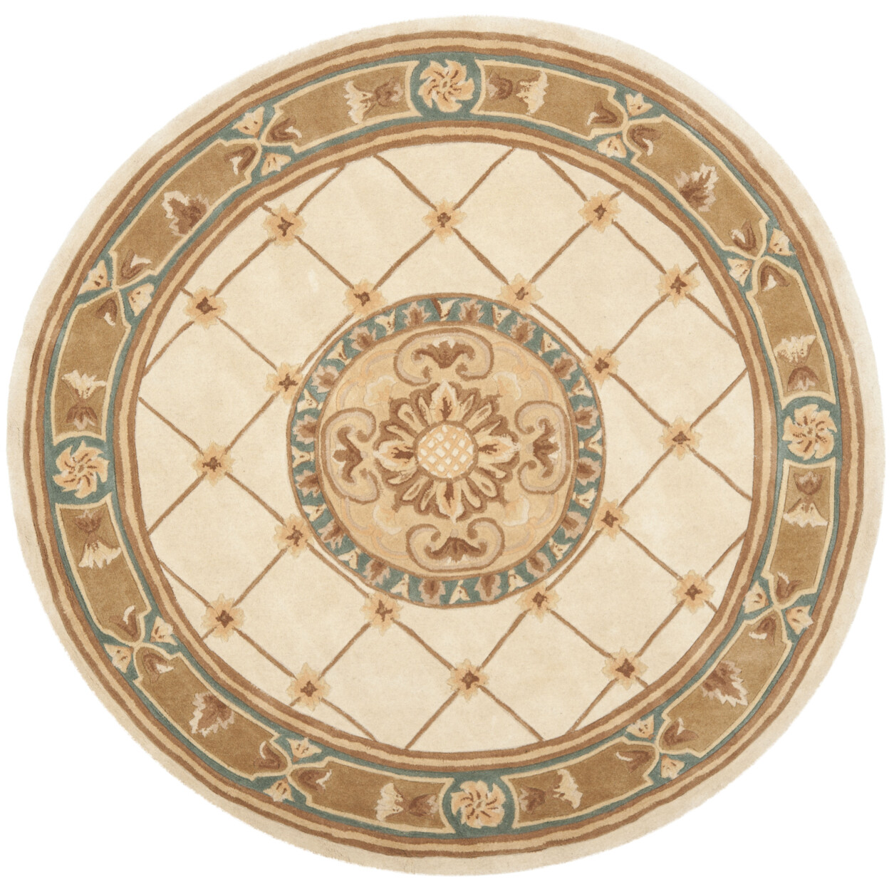 SAFAVIEH Naples NA523B Handmade Ivory / Caramel Rug