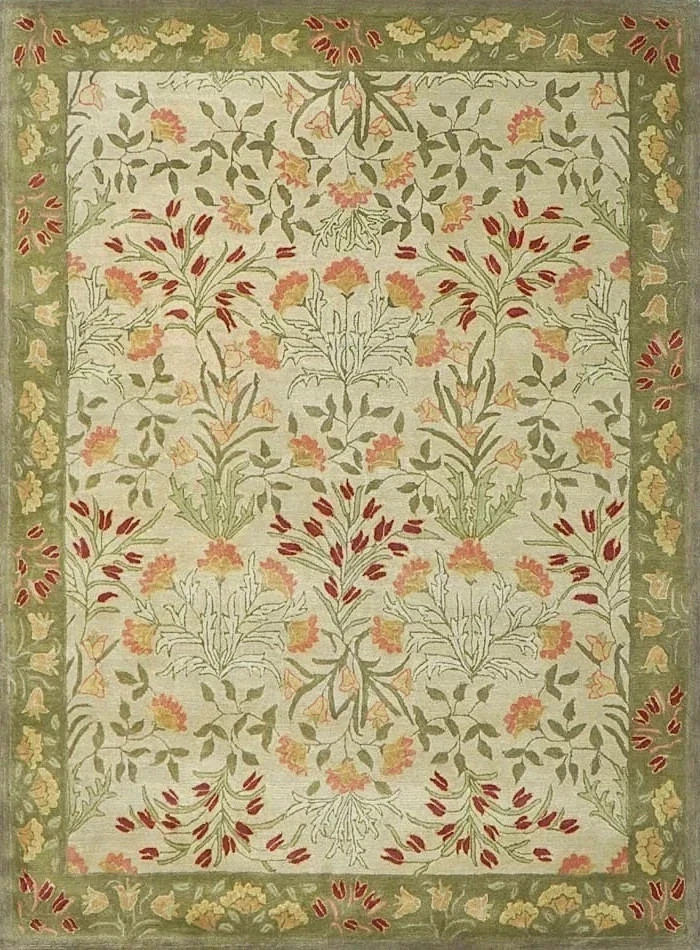Multi Size Pottery Barn Adeline Area Rug | Hand Made Rug | 100% Wool Area Rug