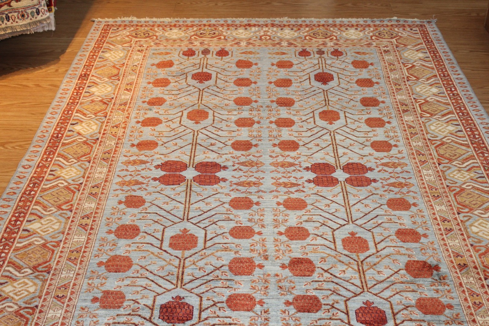 Fine Quality Genuine Handmade Hand Knotted Oriental Rug 6′ x 9′ Vegetable Dyed