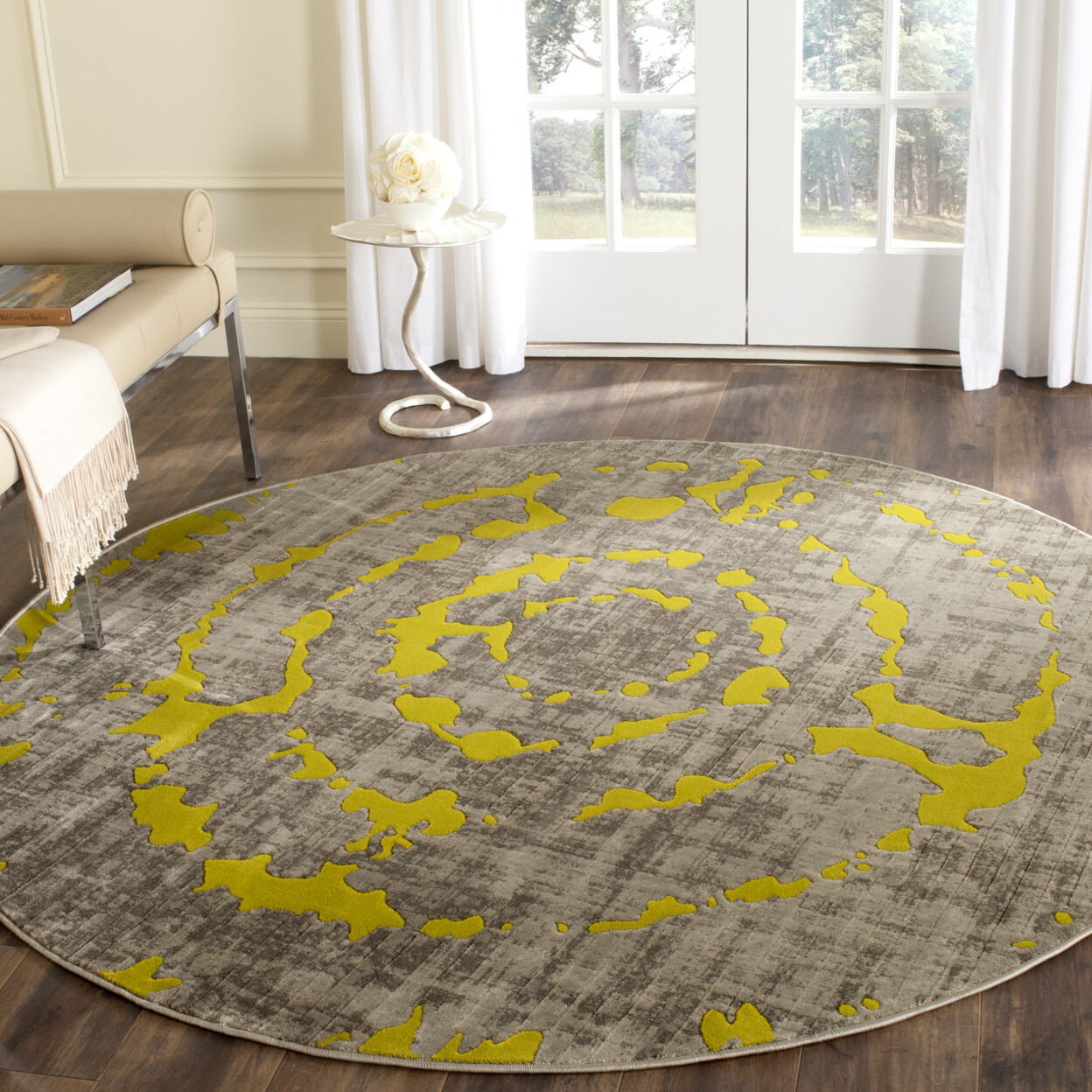 SAFAVIEH Porcello PRL7735G Light Grey / Green Rug