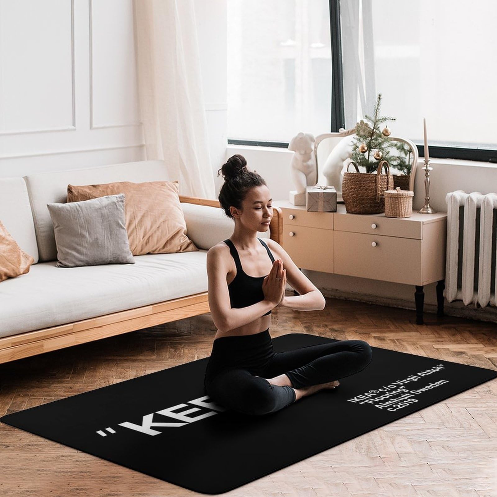 Keep Off Rug Modern Floor Mat|Cozy Home Decor Carpet|Non-Slip Area Rug for Li…