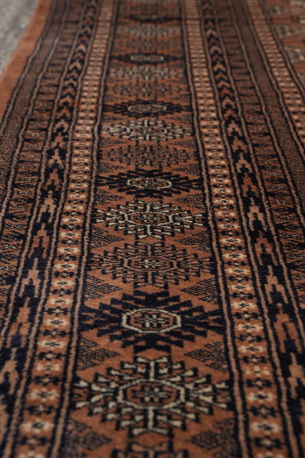 6.4 x 8.3 Rust Finer Bokhara Rug #PIX-23572