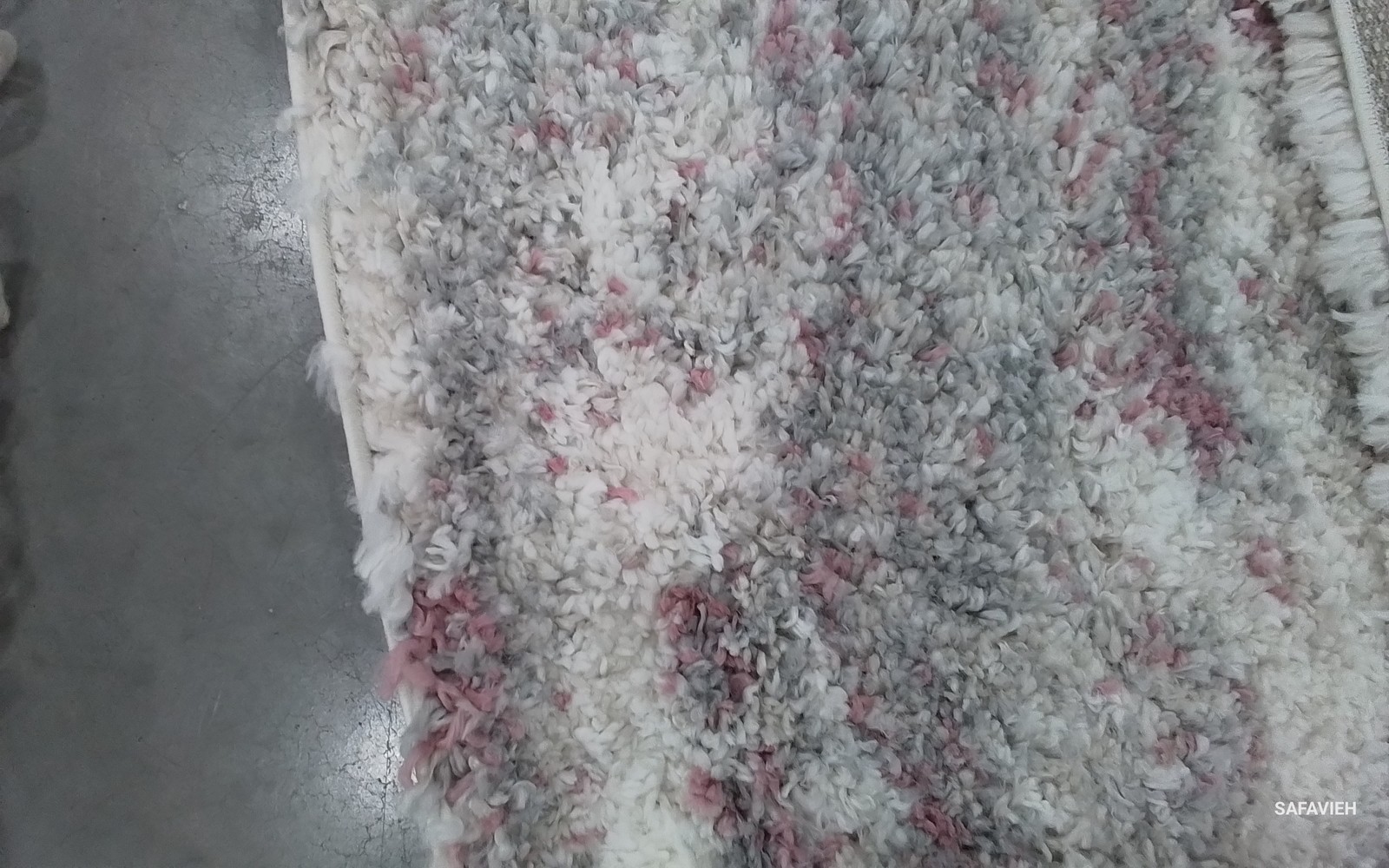 PINK / GREY 6′-7″ x 9′-0″ Flaw in Rug, Reduced Price 1172796049 FNT875U-6