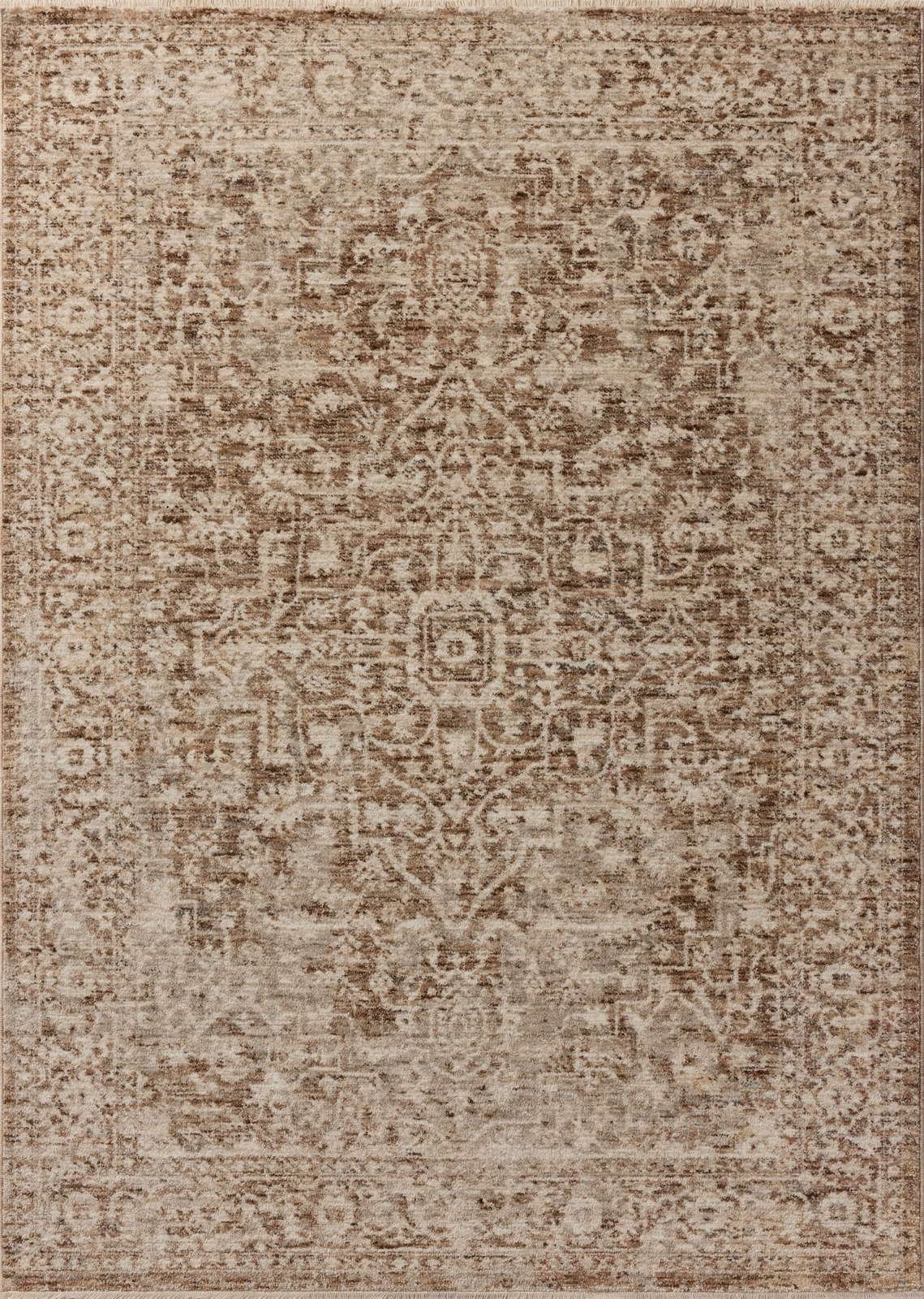 Loloi II Newman Collection NEW-02 Bark/Natural 2′-7″ x 10′-0″ Runner Rug, .37…