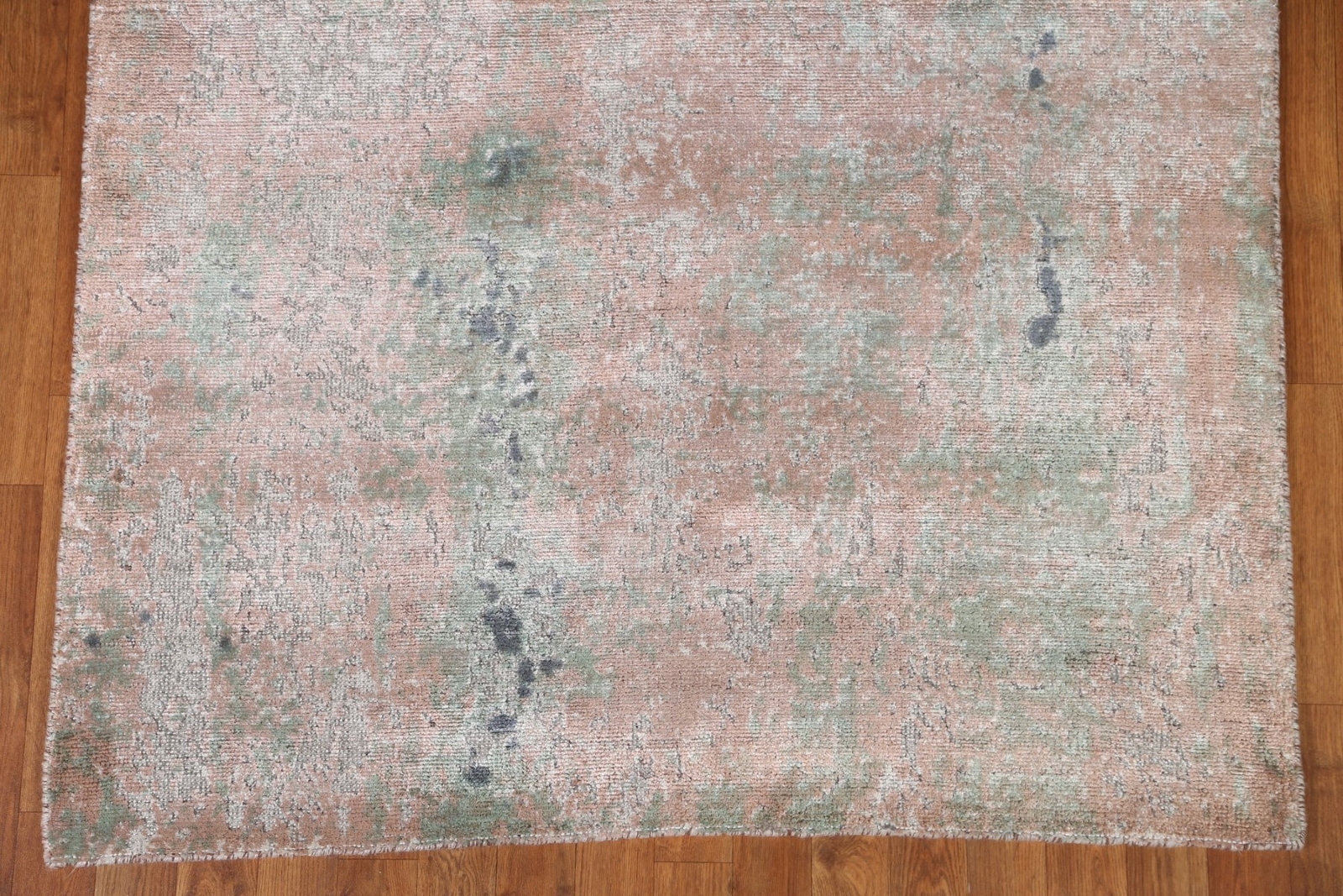 100% Silk Abstract 4×6 Modern Area Rug Hand-knotted Carpet