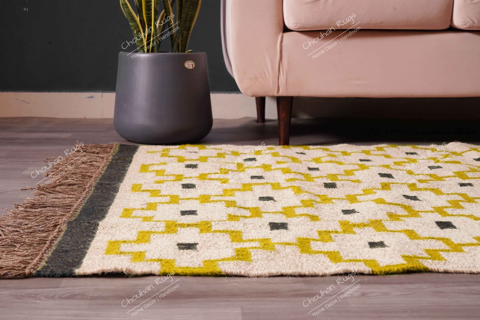 Handmade Wool Jute Kilim Rug, Eco Kilim Rug, Vintage Large Area Rug, Décor Home
