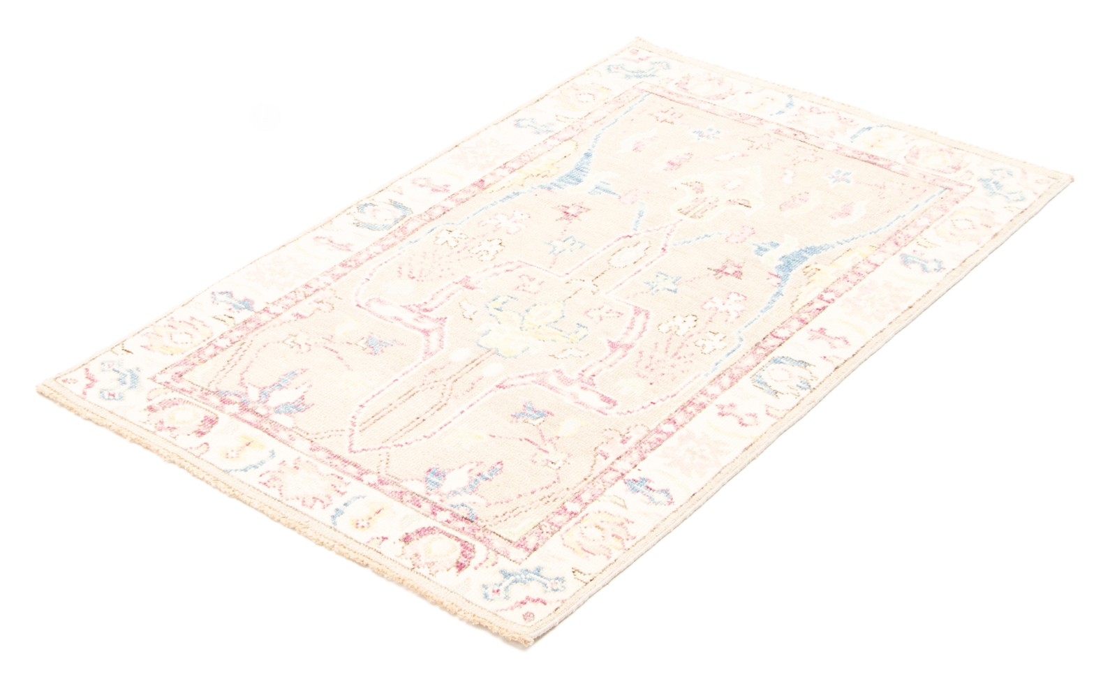 Hand Knotted Area Rug 3’1″ x 5’2″ Traditional Oriental Wool Carpet