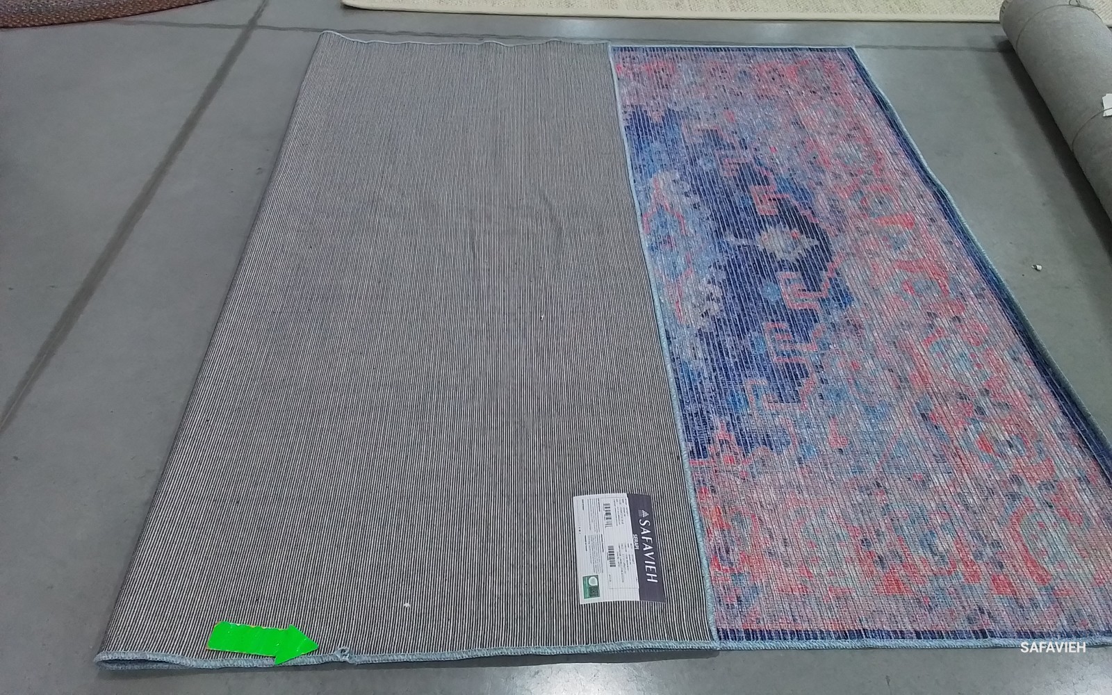 TERRACOTTA / BLUE 6′-7″ x 9′-0″ Damaged Rug, Reduced Price 1172785747 SEP382P-7