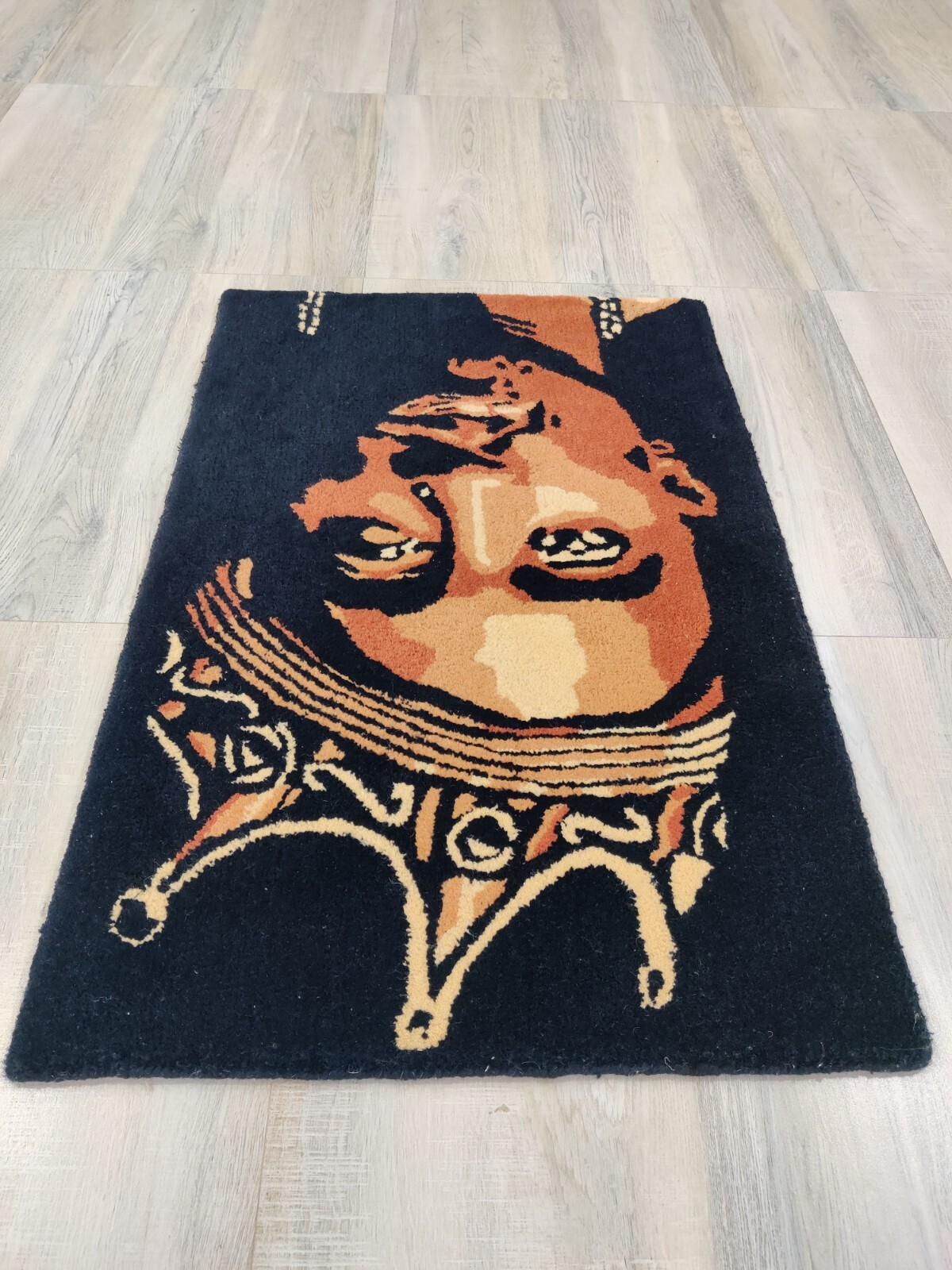Handmade Tufted Rug for Kids Teens 100% Wool Tupac Shakur 2Pac 2 x 3 ft