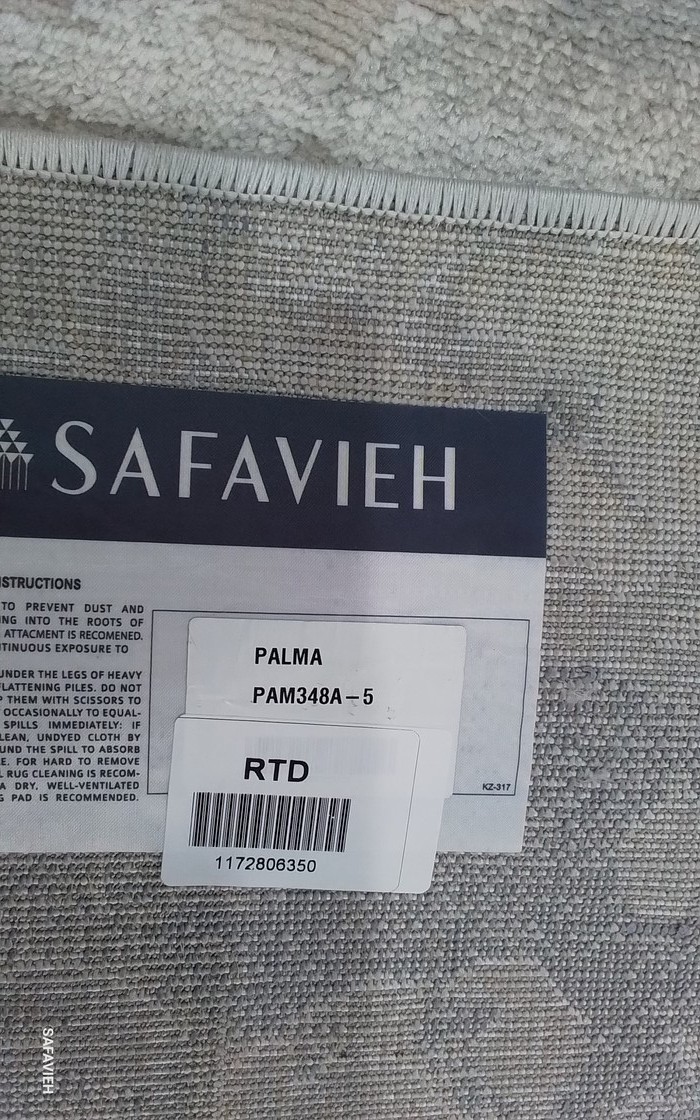 BEIGE / LIGHT BLUE 5′-3″ x 7′-6″ Flaw in Rug, Reduced Price 1172806350 PAM348A-5