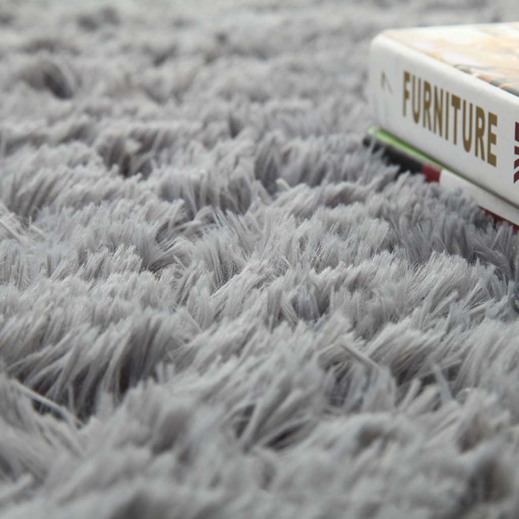 Soft Faux Fur Fluffy Shag Area Rug Long Pile Non-Skid Furry Carpet Bedroom Plush