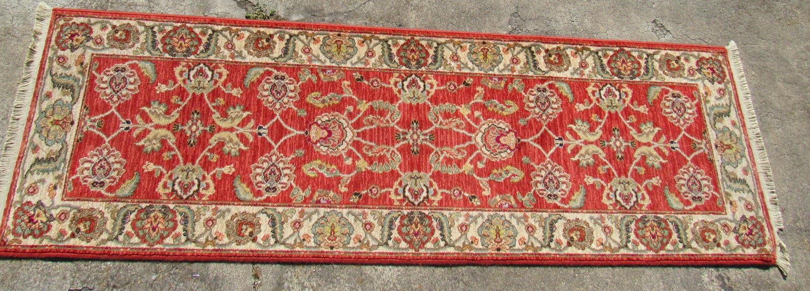 Beautiful Vintage Karastan Runner Style Ashara Agra Red Size 2’6”x 8’ USA Made
