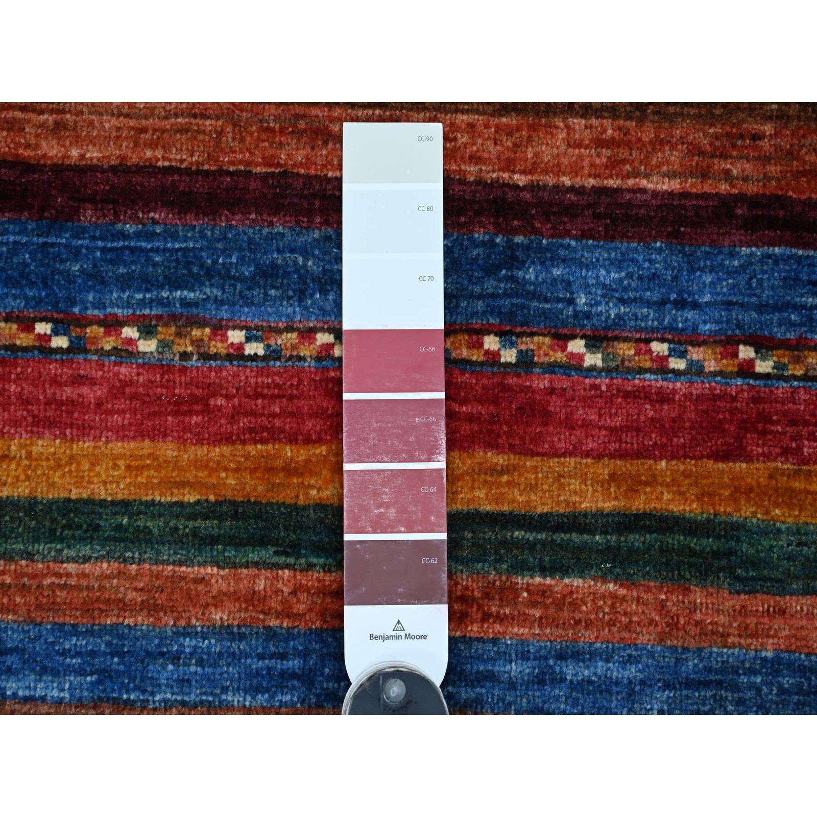 2’8″x4′ Rust Red Afghan Super Kazak Hand Knotted Pure Wool Sample Mat Rug 22065