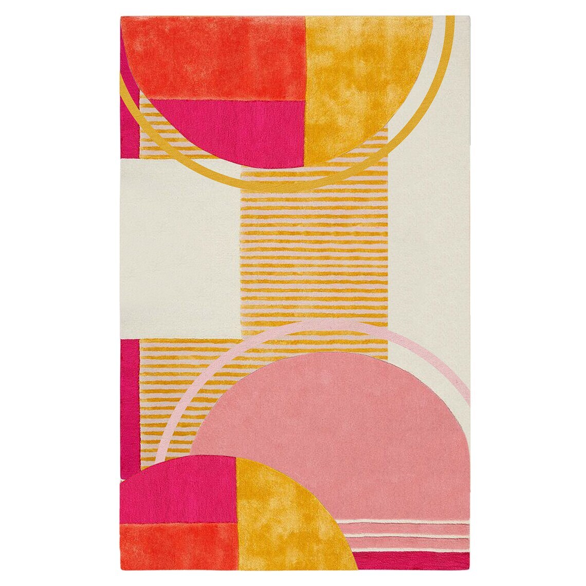 5×8 Tufted Rug Handmade, 7×10, 8×11, 8×14, 9×13, Geometric Design Bed Living roo