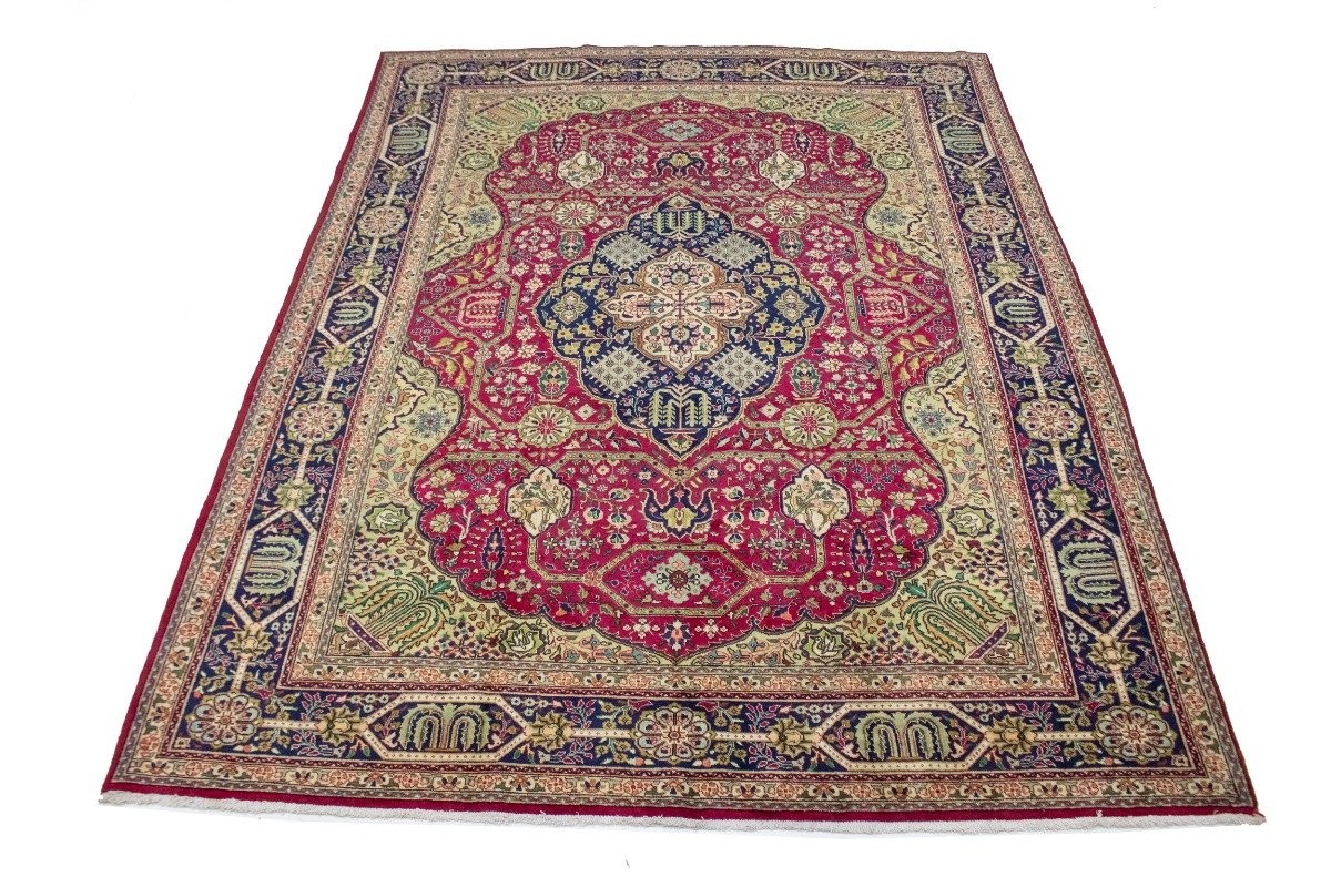 Handmade Rare Vintage Oriental Rug Floral & Animal Design Home Décor 10X13 ft