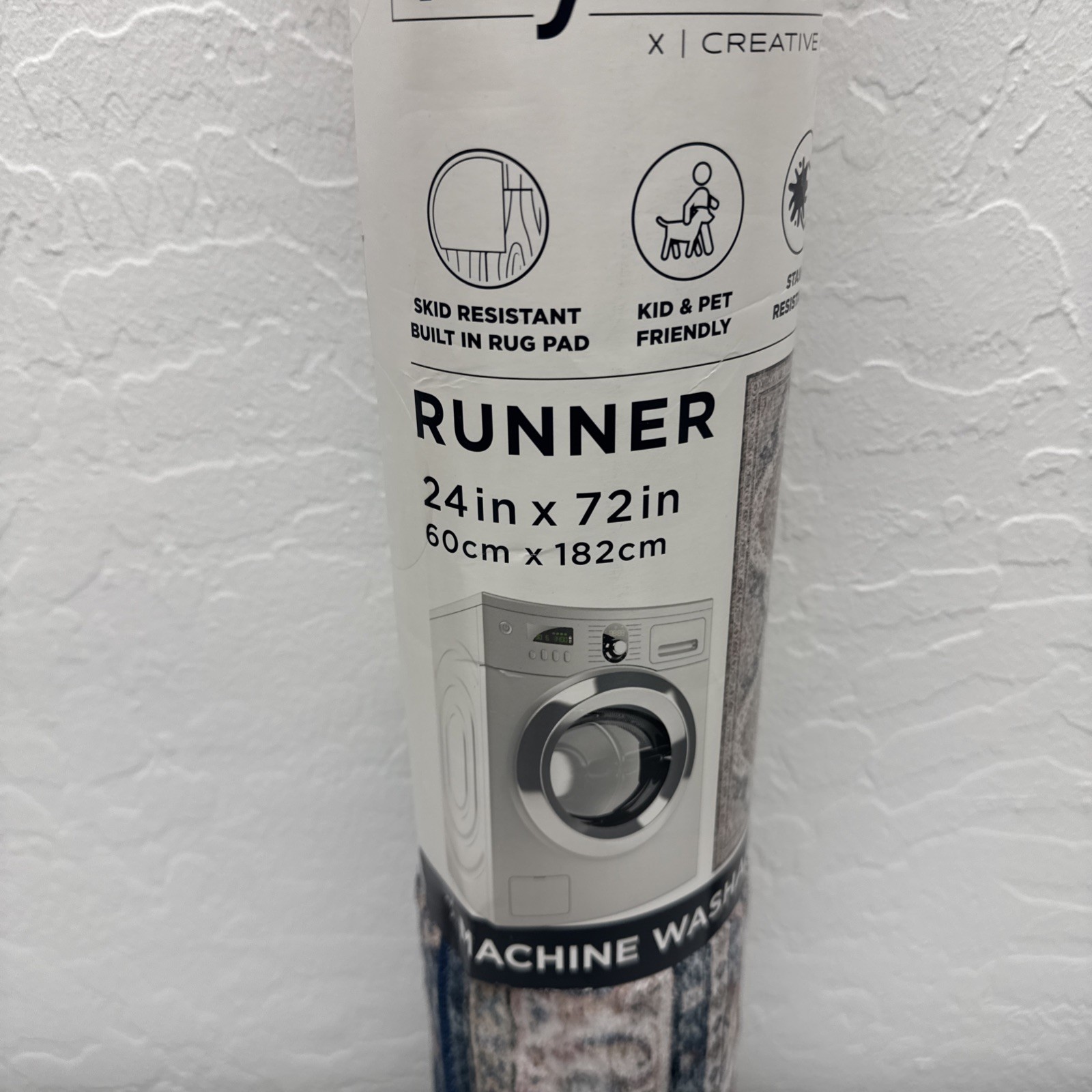 Wyatt & Ash Washable Runner 24 X 72 Inch New With Tags