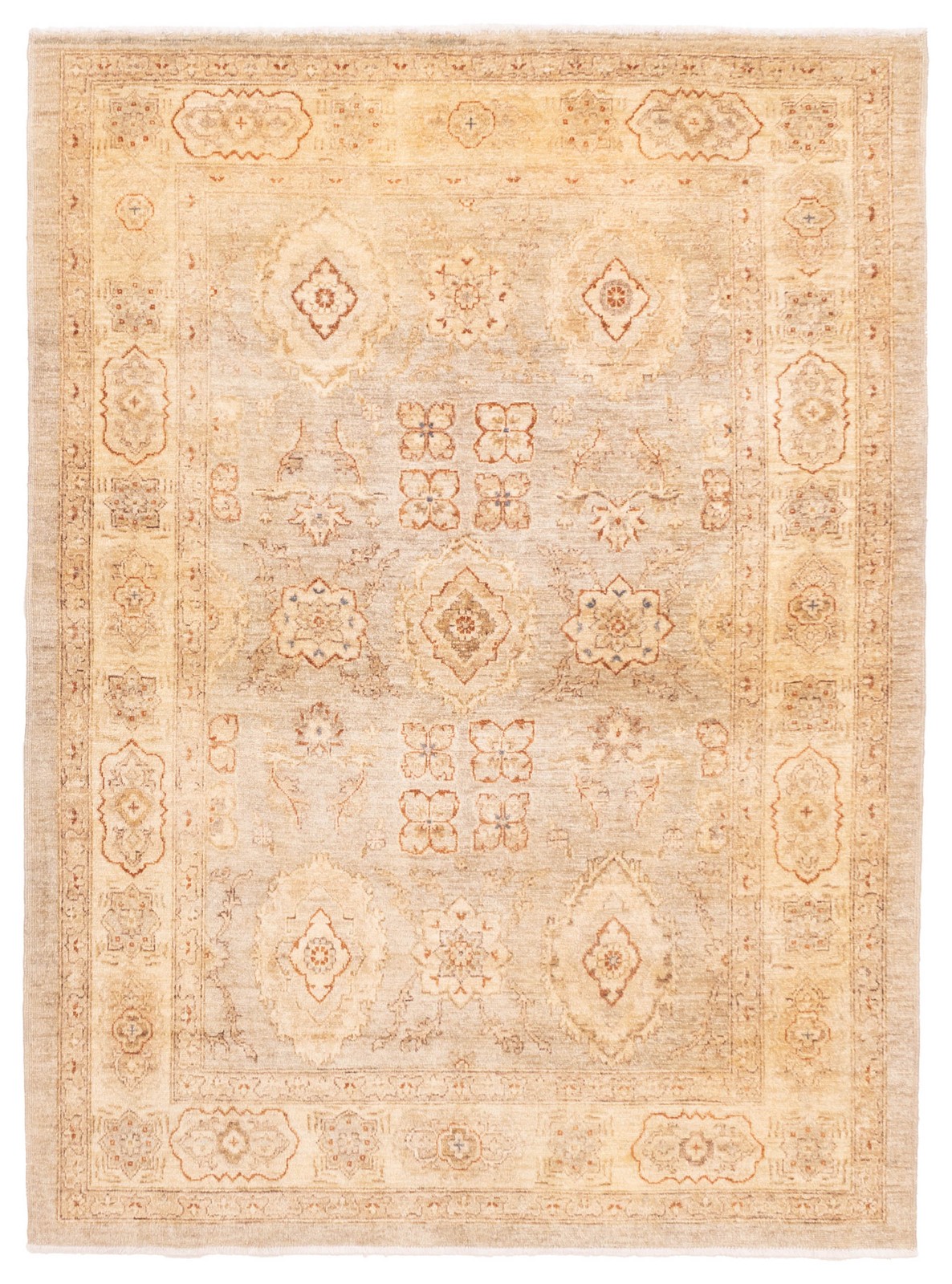 Hand Knotted Area Rug 5’2″ x 7’0″ Traditional Oriental Wool Carpet