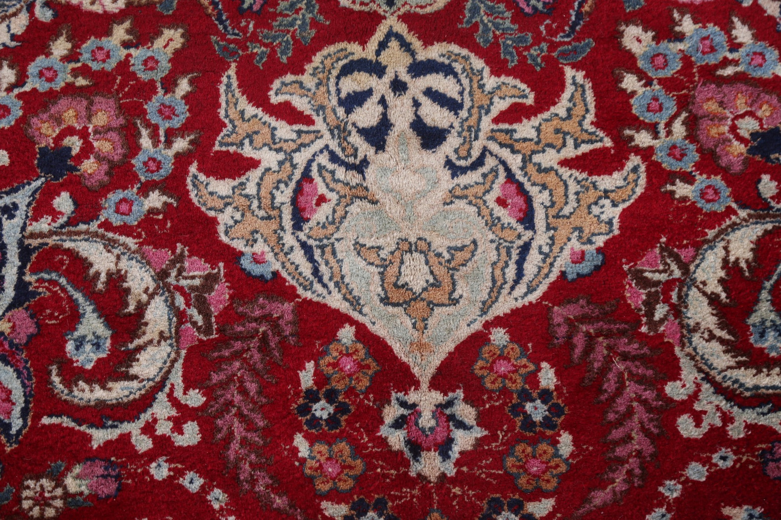 Red/ Ivory Pictorial Traditional Wool Area Rug 10×13 ft Hand-knotted Living Room