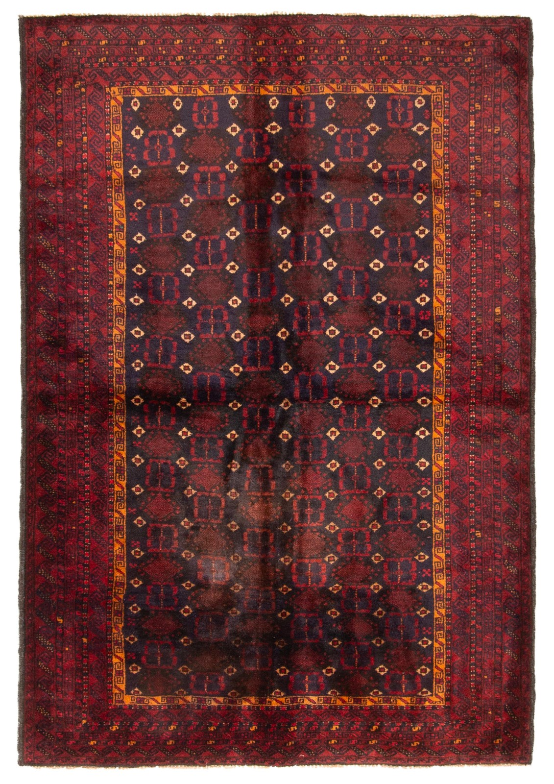 Vintage Hand-Knotted Area Rug 4’0″ x 5’10” Traditional Wool Carpet