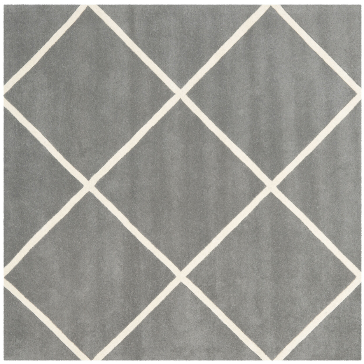 SAFAVIEH Chatham CHT720D Handmade Dark Grey / Ivory Rug
