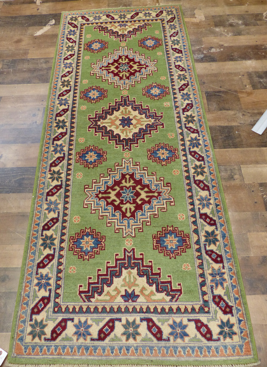 2’8″x6’8″ New Pakistani Super Kazak hand knotted wool Oriental area rug runner