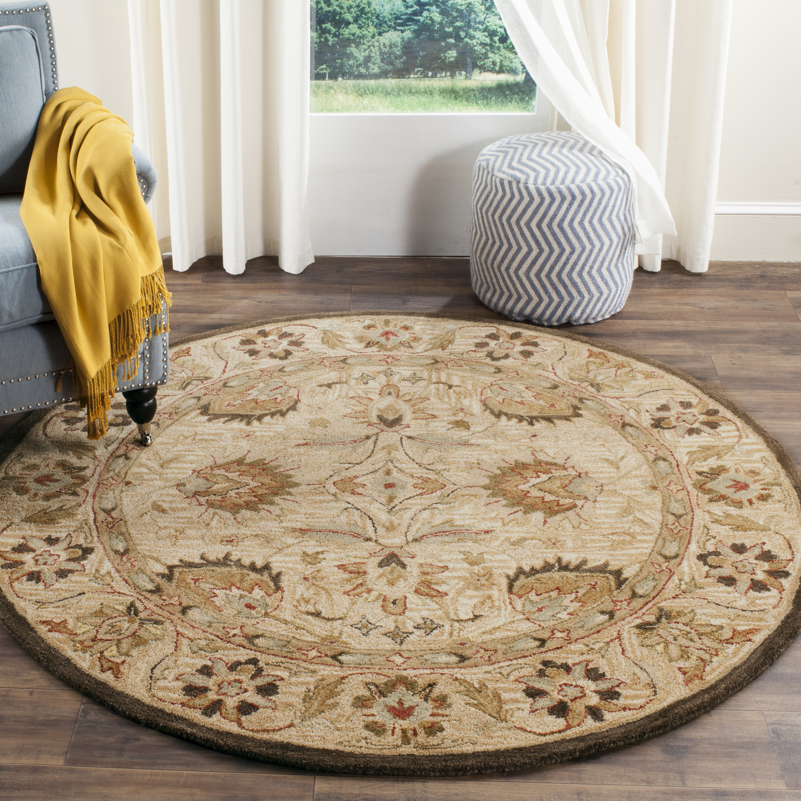 Safavieh Antiquity BEIGE / BEIGE 6′ X 6′ Round Area Rug – AT812A-6R