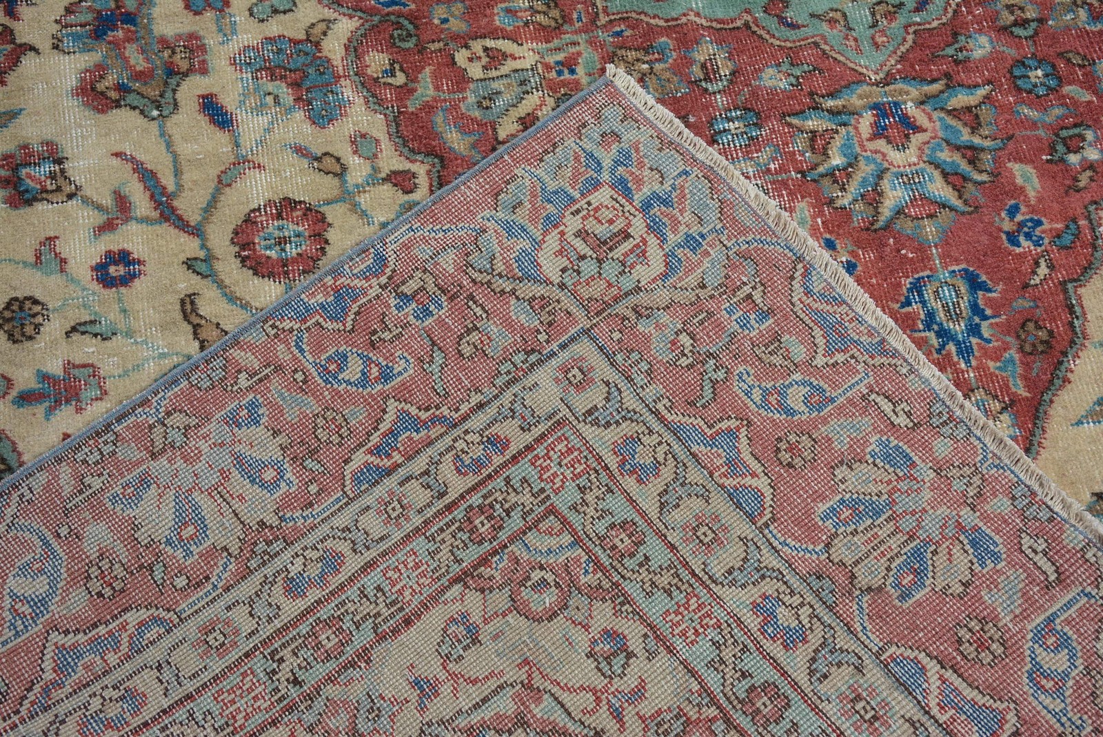 6,9×11,5 ft Vintage Turkish Rug, Oversize Rug, Red Oriental Rug