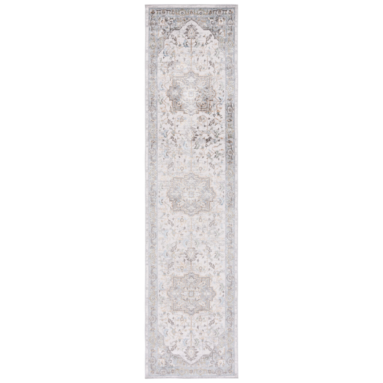 SAFAVIEH Bel Air Collection BLA242F Grey / Light Grey Rug
