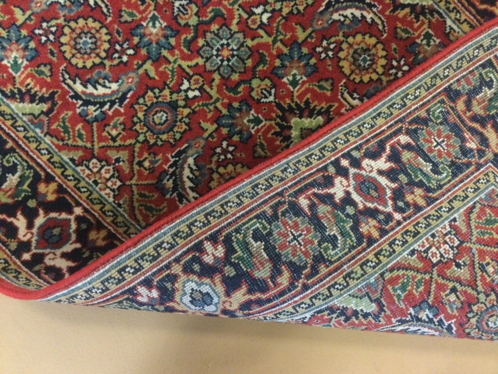 2’ X 8’ Rust Navy Blue Geometric Hand Knotted Oriental Rug Short Narrow Runner