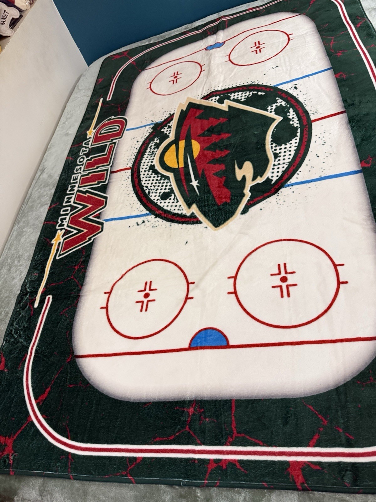 NHL Minnesota Wild Non Slip Rug Home Decor – 35” X 72”