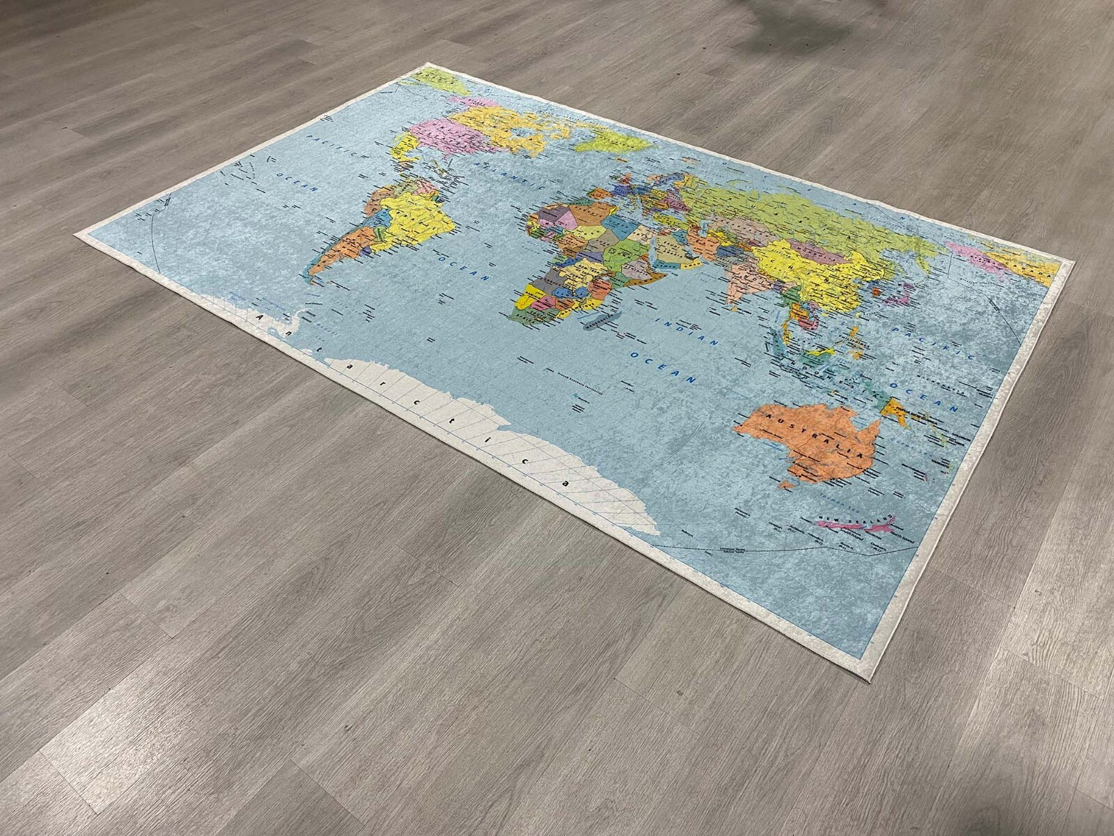 World Map Rug, Education Rug, Map Rug, World Map, Design Pattern Rug, Minimalist