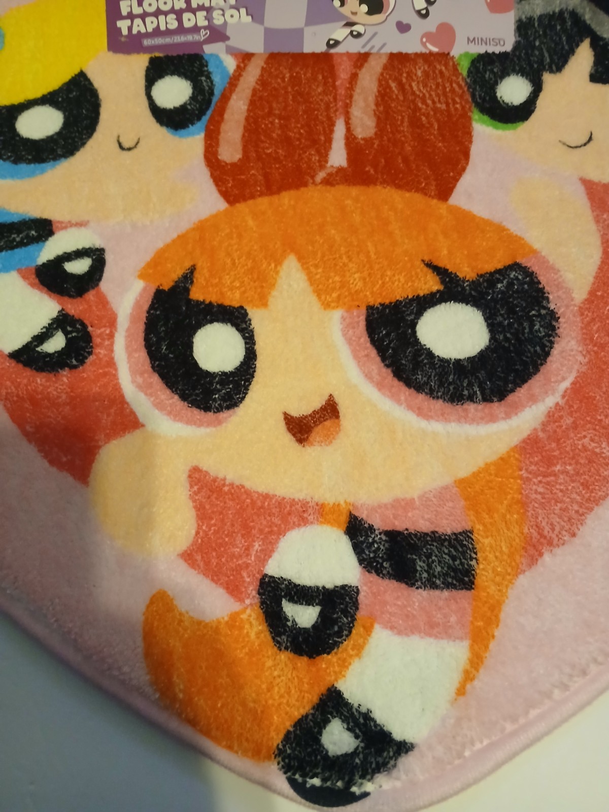The Powerpuff Girls Heart Shaped Area Rug Carpet 23.6×19.7