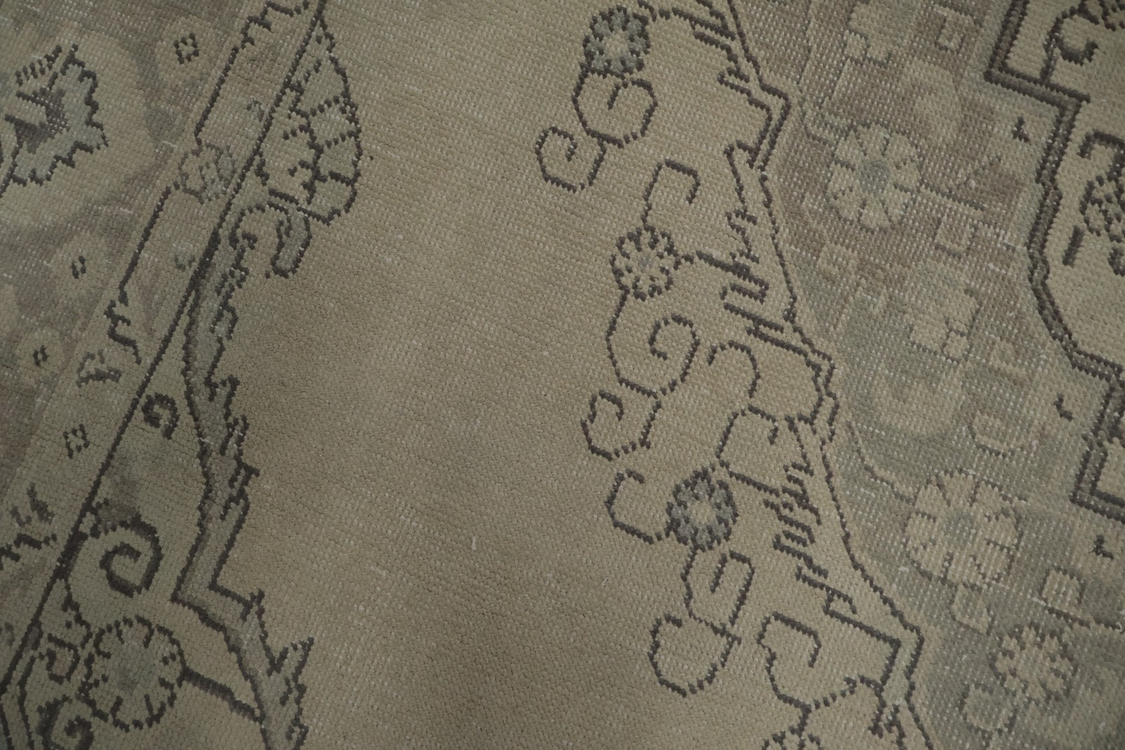 Rustic Muted with This Ornamental Beige and Blue Area Rug 6×10 Handmade Carpet