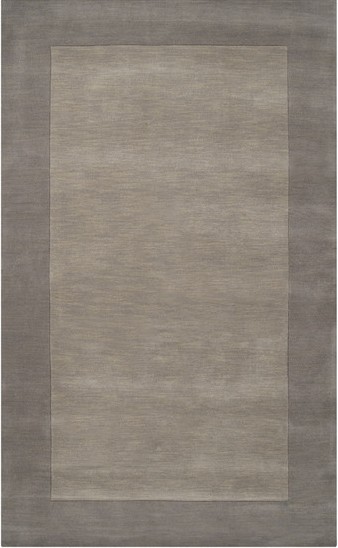 Carpet Gray 8 x 10 Wool Border Contemporary Area Rug – Approx 7′ 6″ x 9′ 6″