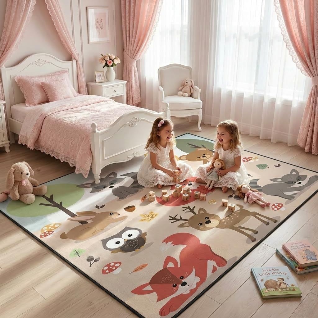 African Elephant Area Rug, Animal Rug for Living Room, Durable Rug Carpet for…