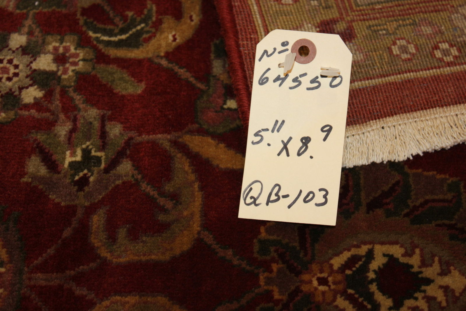Genuine 5’11” x 8’9″ Fine Tabris Kas-han Area Rug Carpet