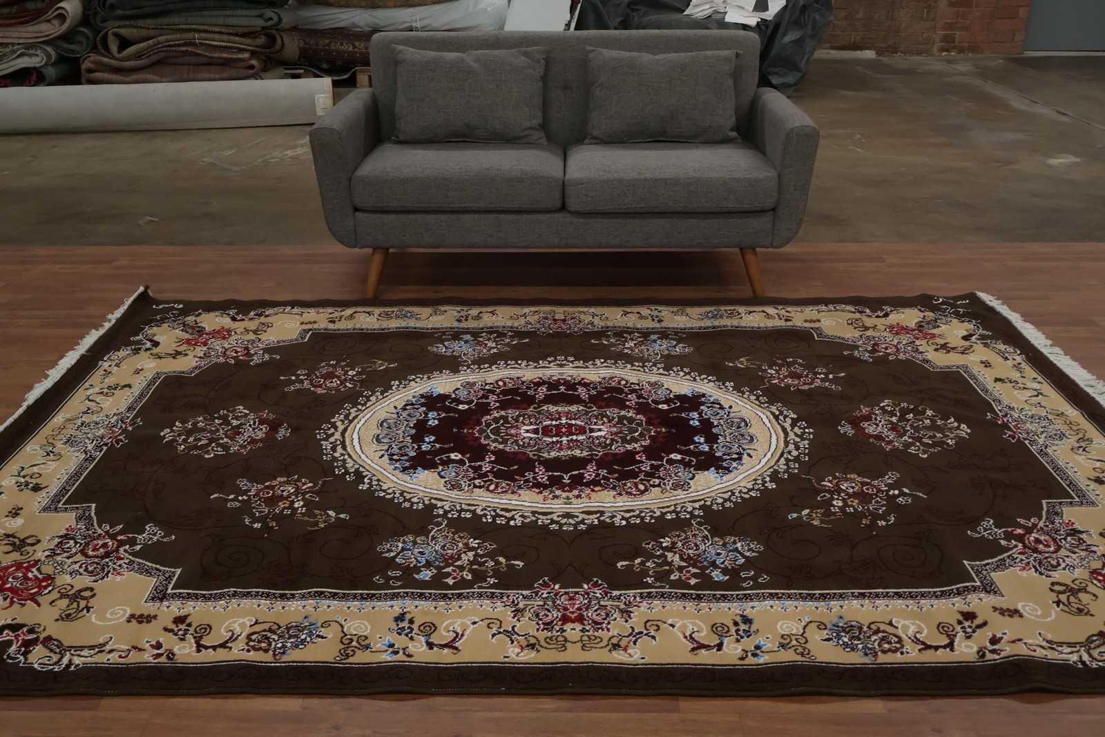 Victorian Style Turkish Rug Traditional Patterned Border Room Size Carpet 7×10