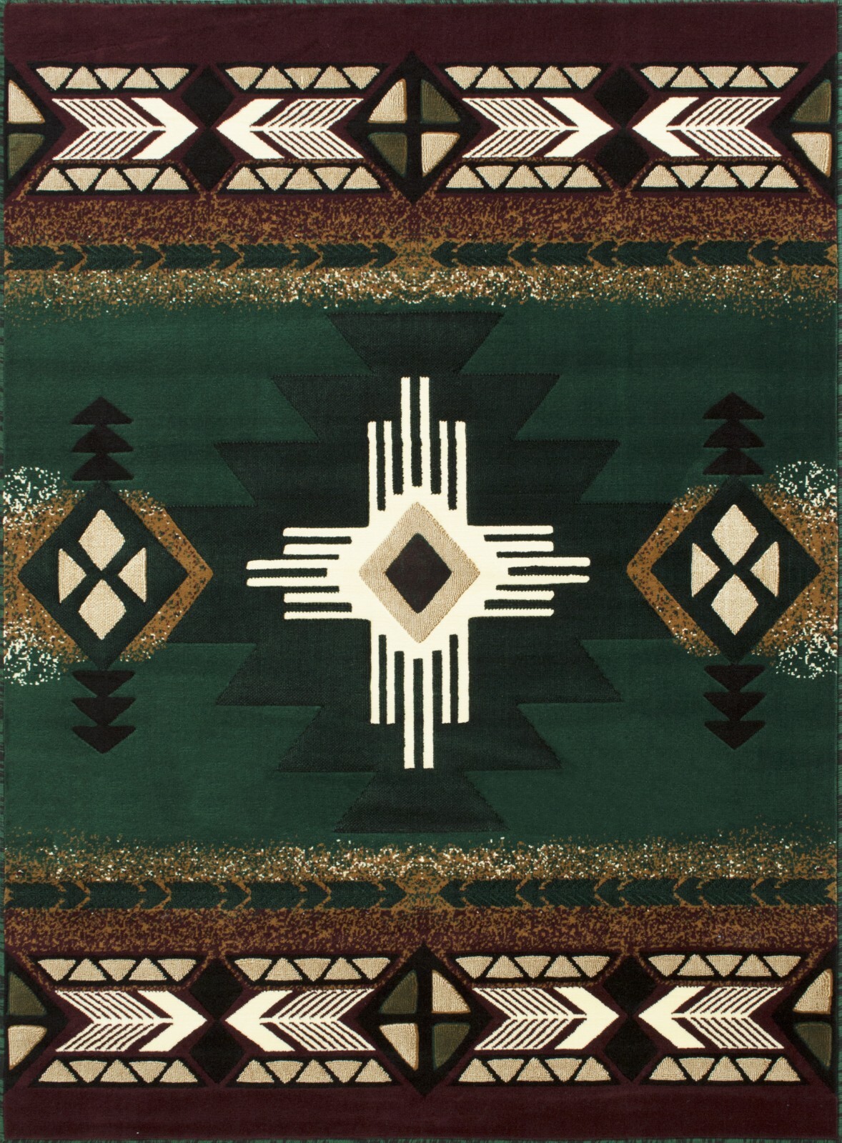 YHSF South West Native American Area Rug Easy Clean – 5 Feet x 7 Feet