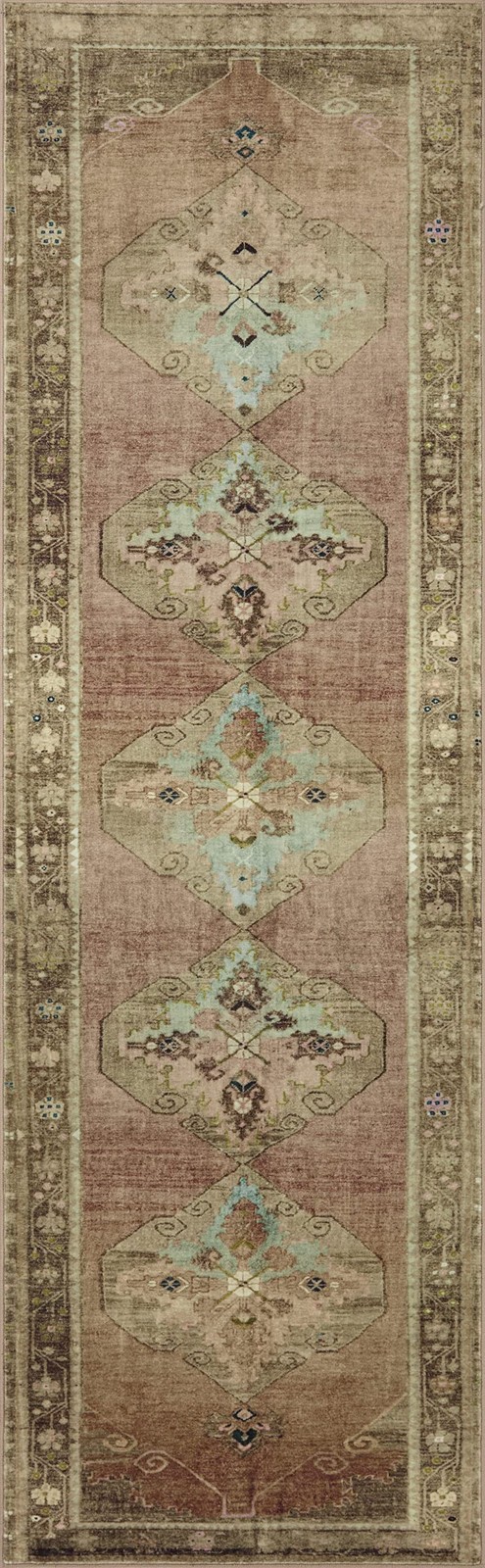 Loloi Magnolia Home By Joanna Gaines Sinclair Collection Sin-06 Clay/Tobacco